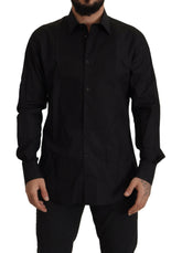 Dolce & Gabbana Black GOLD Slim Fit Tuxedo Dress Shirt -   -  Dolce & Gabbana.